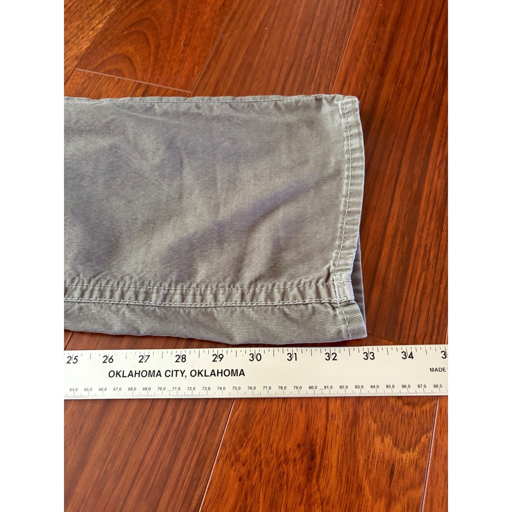 True Religion Ricky Corduroy Pants Mens 33 Grey Straight Leg Flap Pocket Buddha - Picture 7 of 8